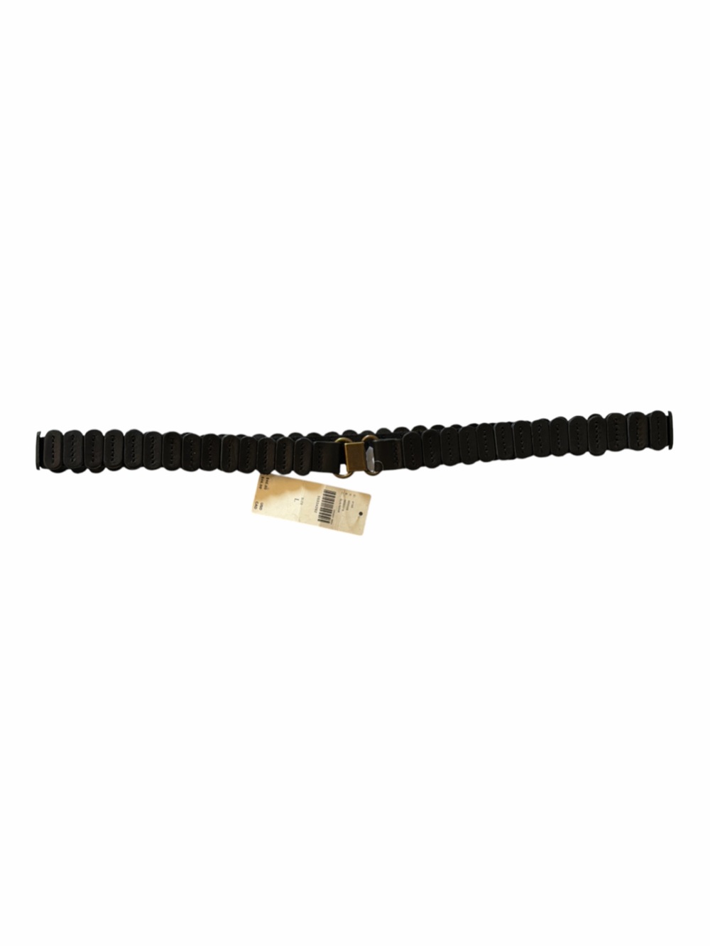 Anthropologie Tabitha Stretch Leather Belt Black NWT